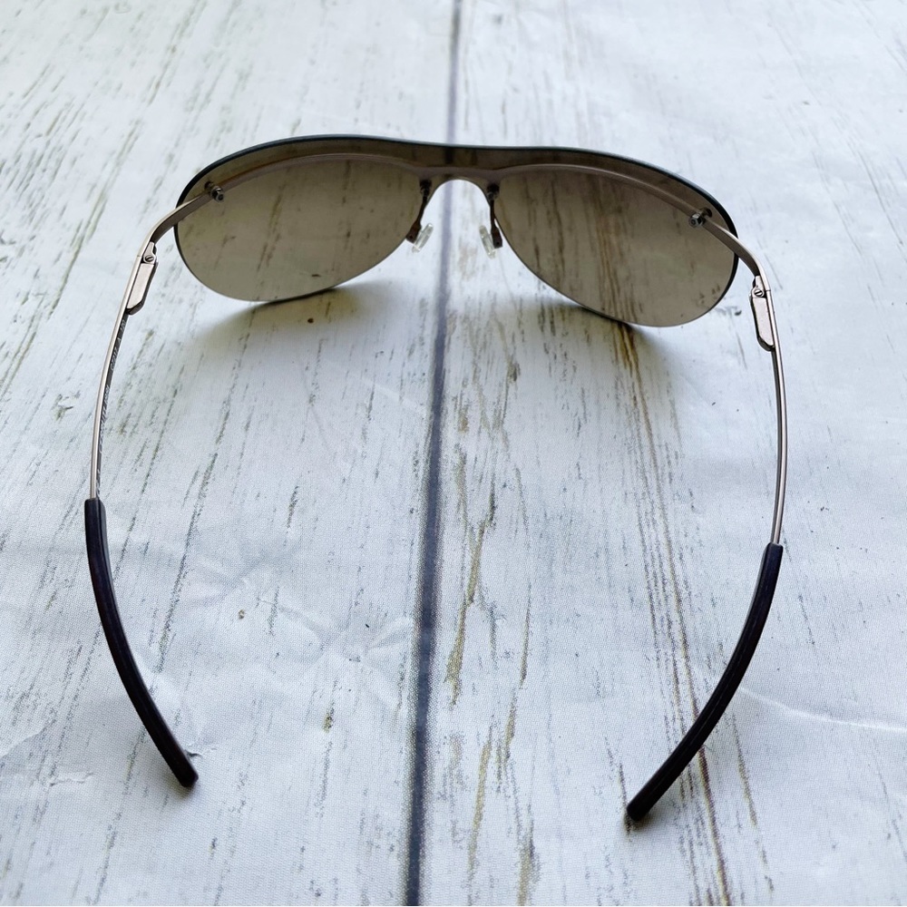 Cerruti 1881 Brown Lense Rimless Wrap Metal Arm Sunglasses C7217 A 120 - Picture 5 of 9